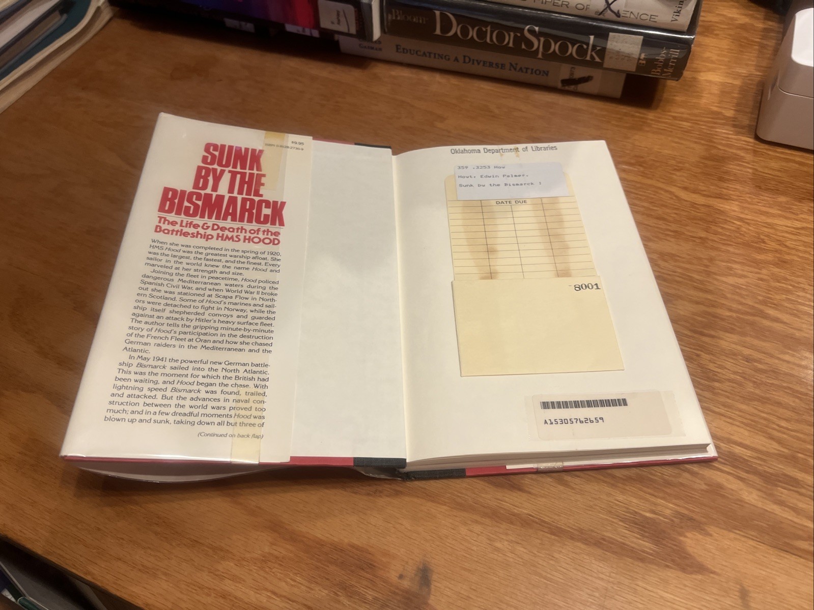 Sunk by the Bismarck: … Battleship HMS Hood by Edwin P. Hoyt 1977 1st HCDJ