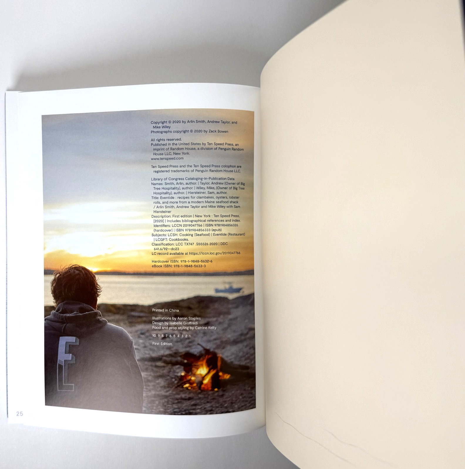 Eventide, Recipes for Clambakes, Oysters… 2020 Hardcover 1st printing