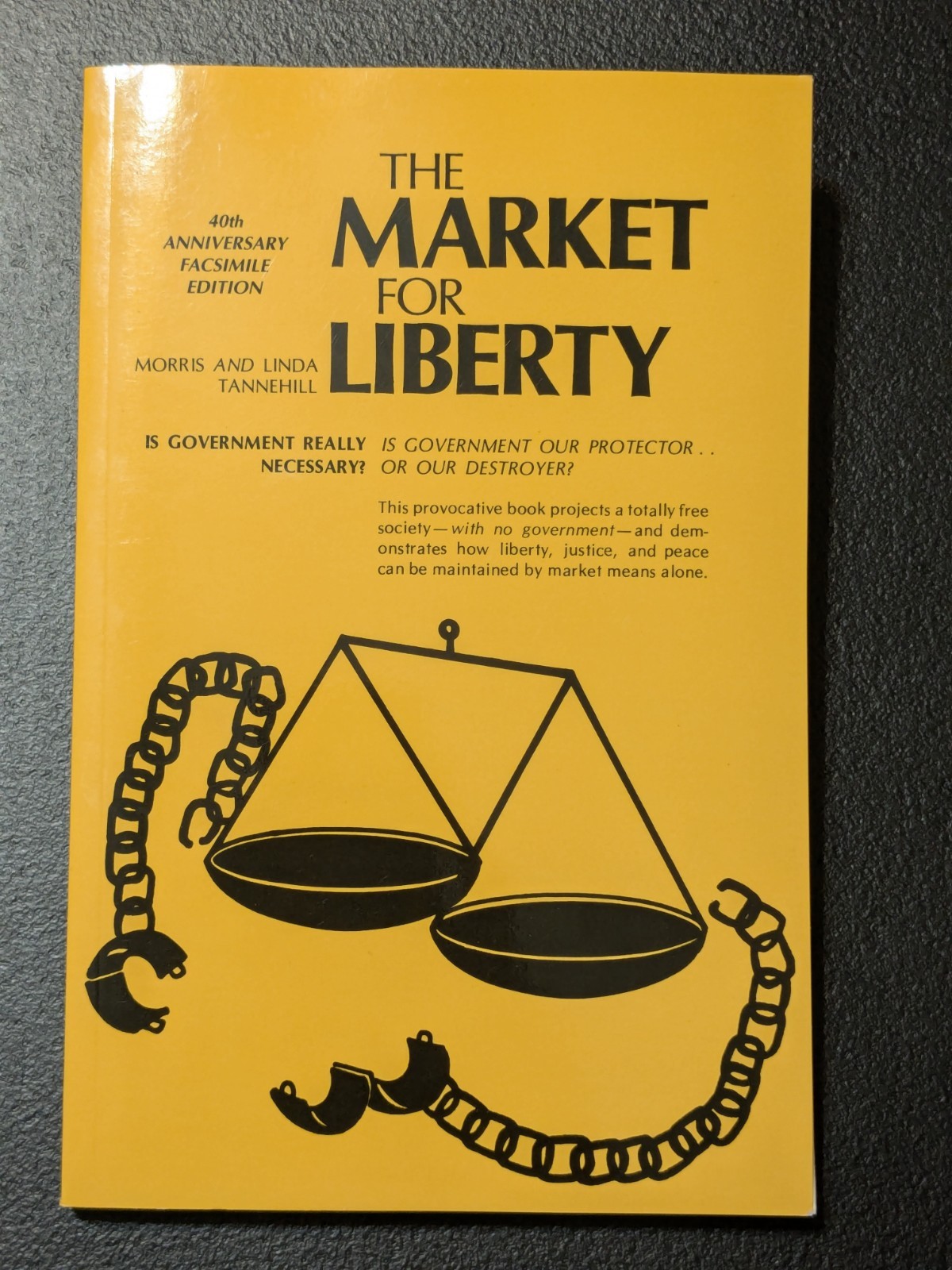2009 – The Market for Liberty 40th Anniversary by Morris & Linda Tannehill- PB
