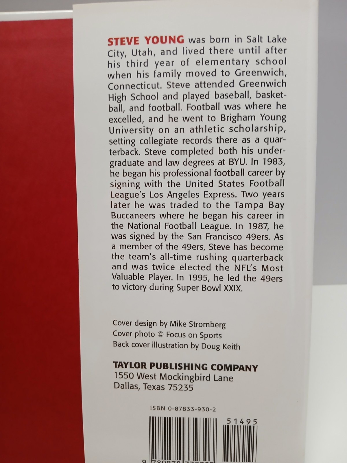 Steve Young Forever Young By Greg Brown Football Sports Doug Keith Illustrated