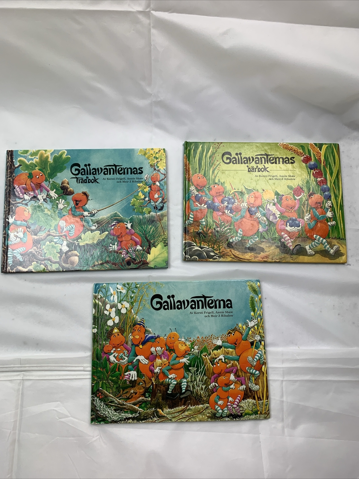 Gallavanternas Tradbok Barbok Av Kersti Frigell Swedish Lot Of 3 Children’s Book