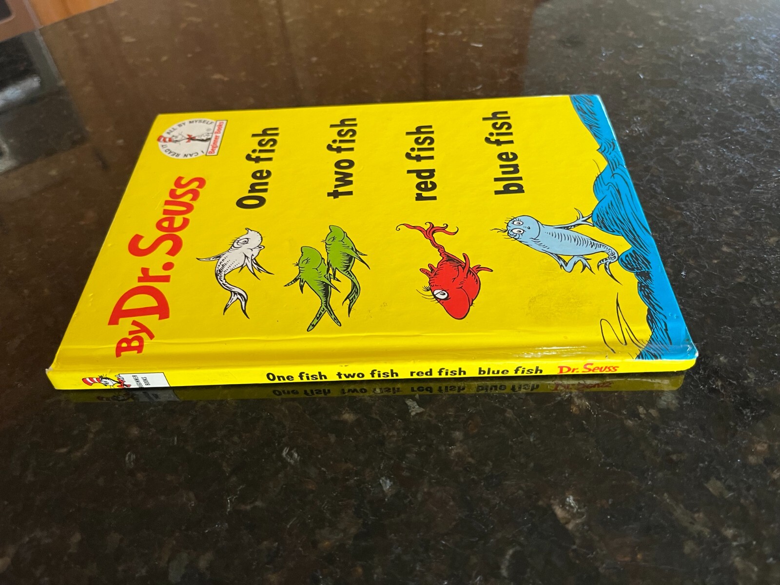 One Fish Two Fish Red blue fish Dr. Seuss Beginner Book Hardcover #3 6.25″x8.75″