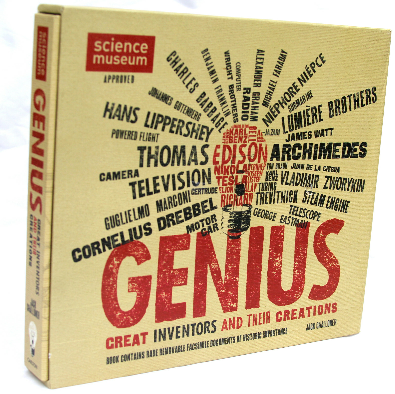 Great Inventors and Their Creations –Genius & Tactile Pull-out Memorabilia: EXC!