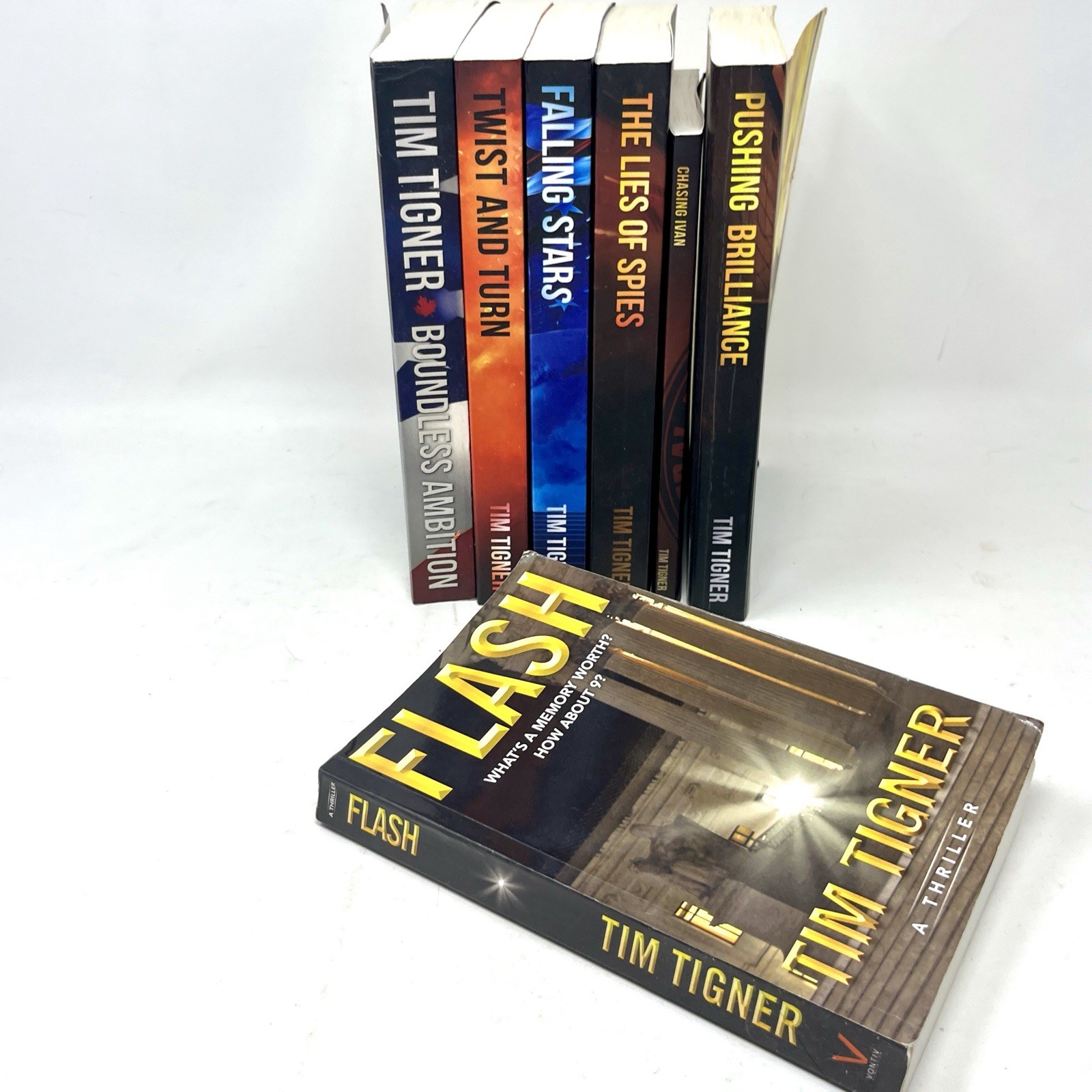 7 PB Book Lot Tim Tigner Complete Kyle Achilles Ser1-6 plus standalone “Flash”