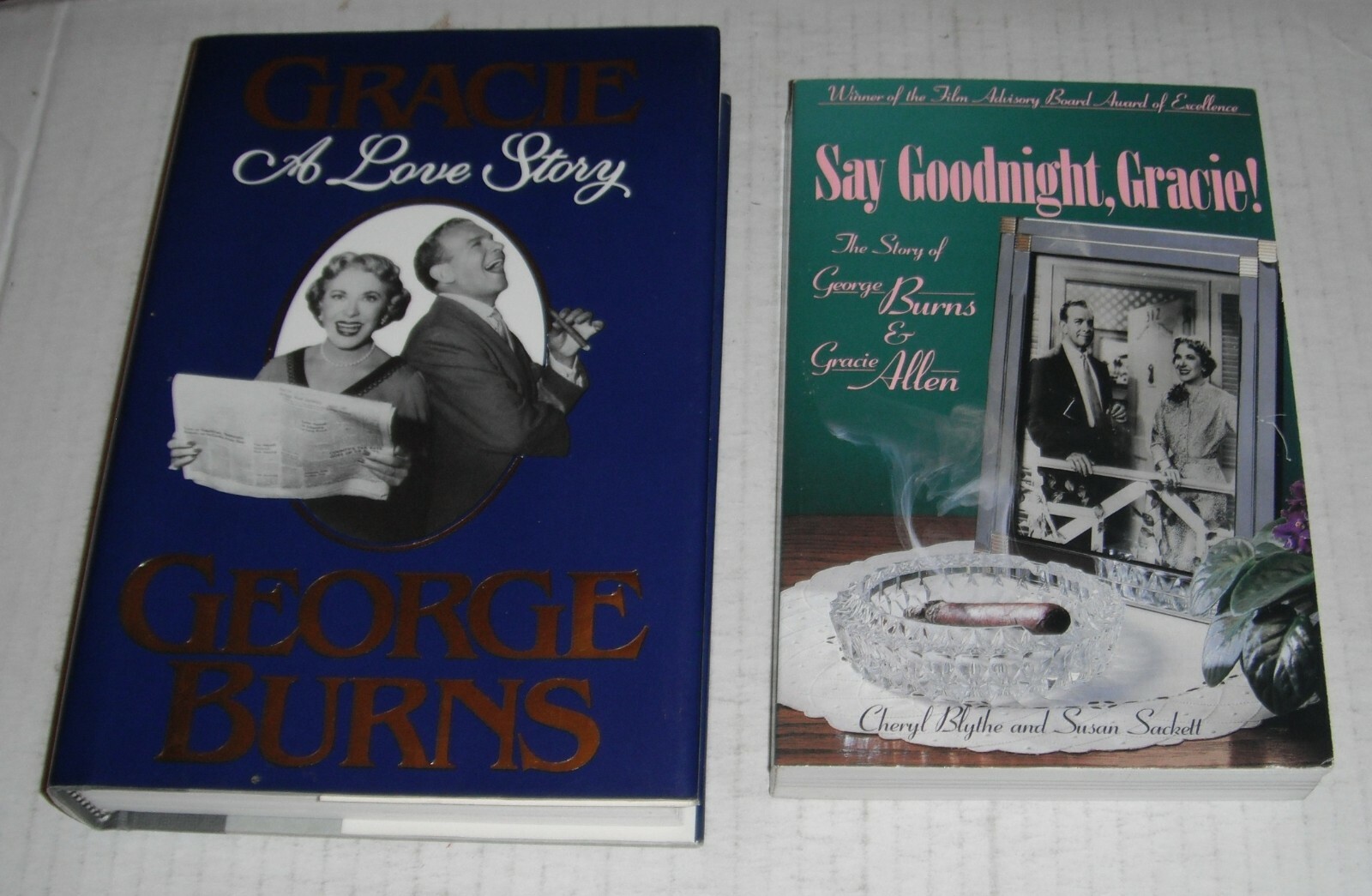 Geo Burns + Gracie Allen–2 books..approx 600 pages..USA..$ 25.90 List price–no