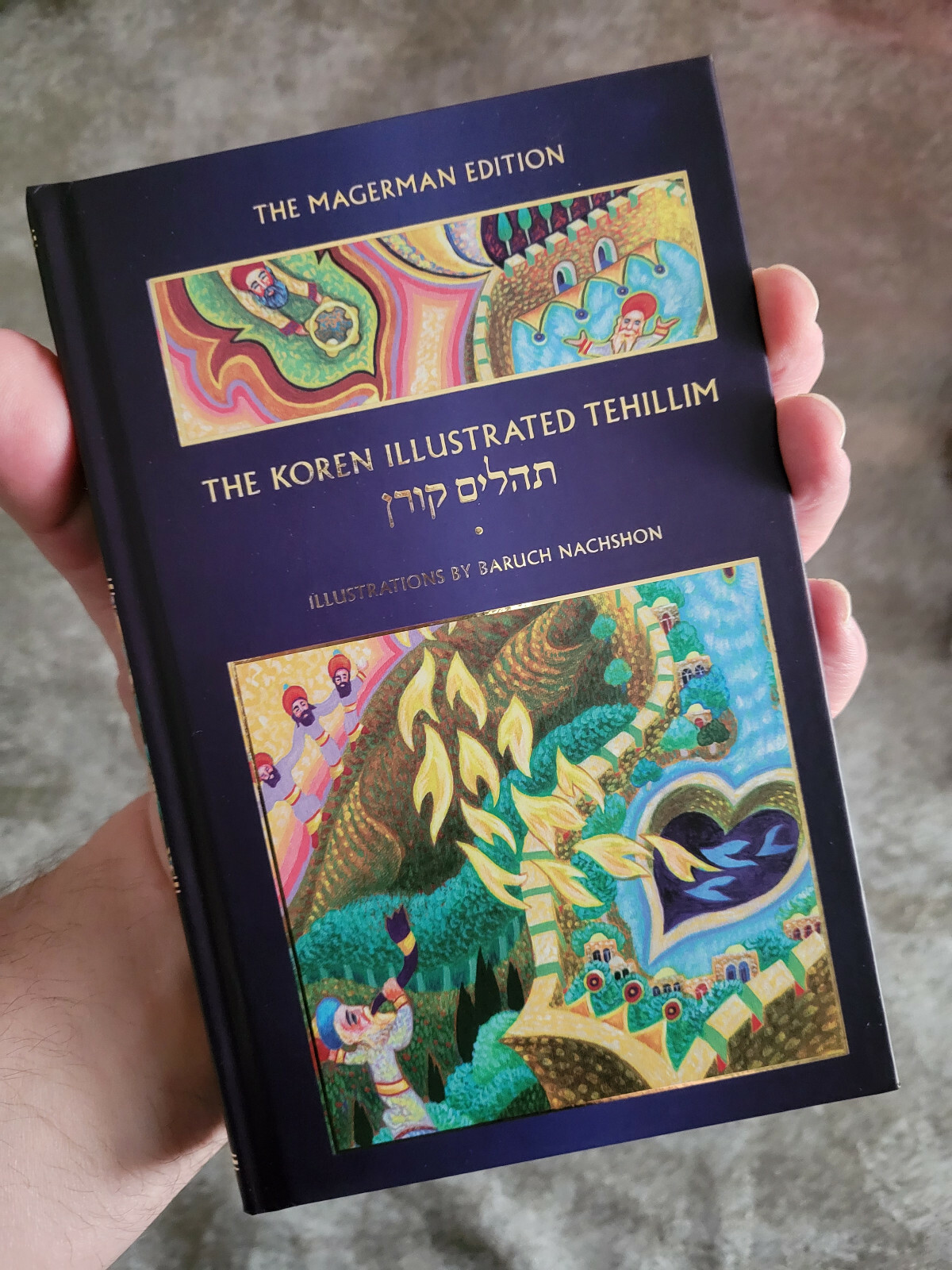 The Koren Hebrew & English Illustrated Tehillim Psalms Rabbi Jonathan Sacks