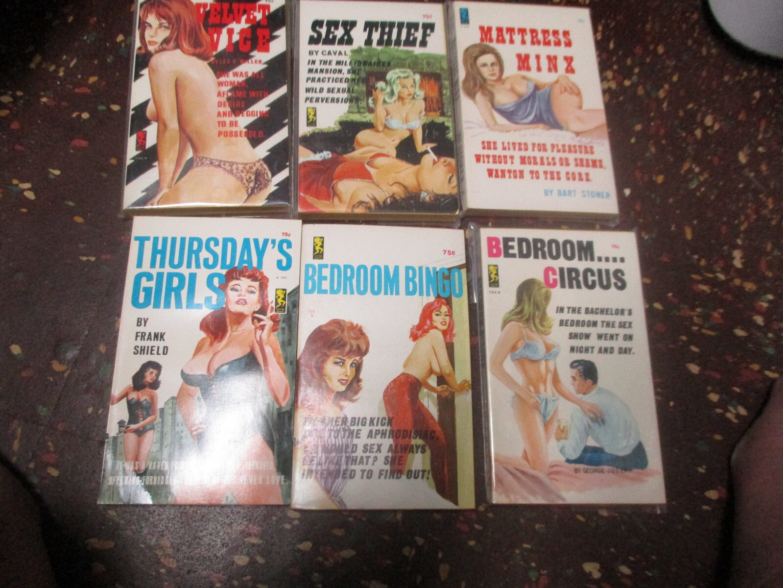Six Different Playtime Adult Paperbacks: 753S, 756S, 762S, 774S, 777S & 785S VG+