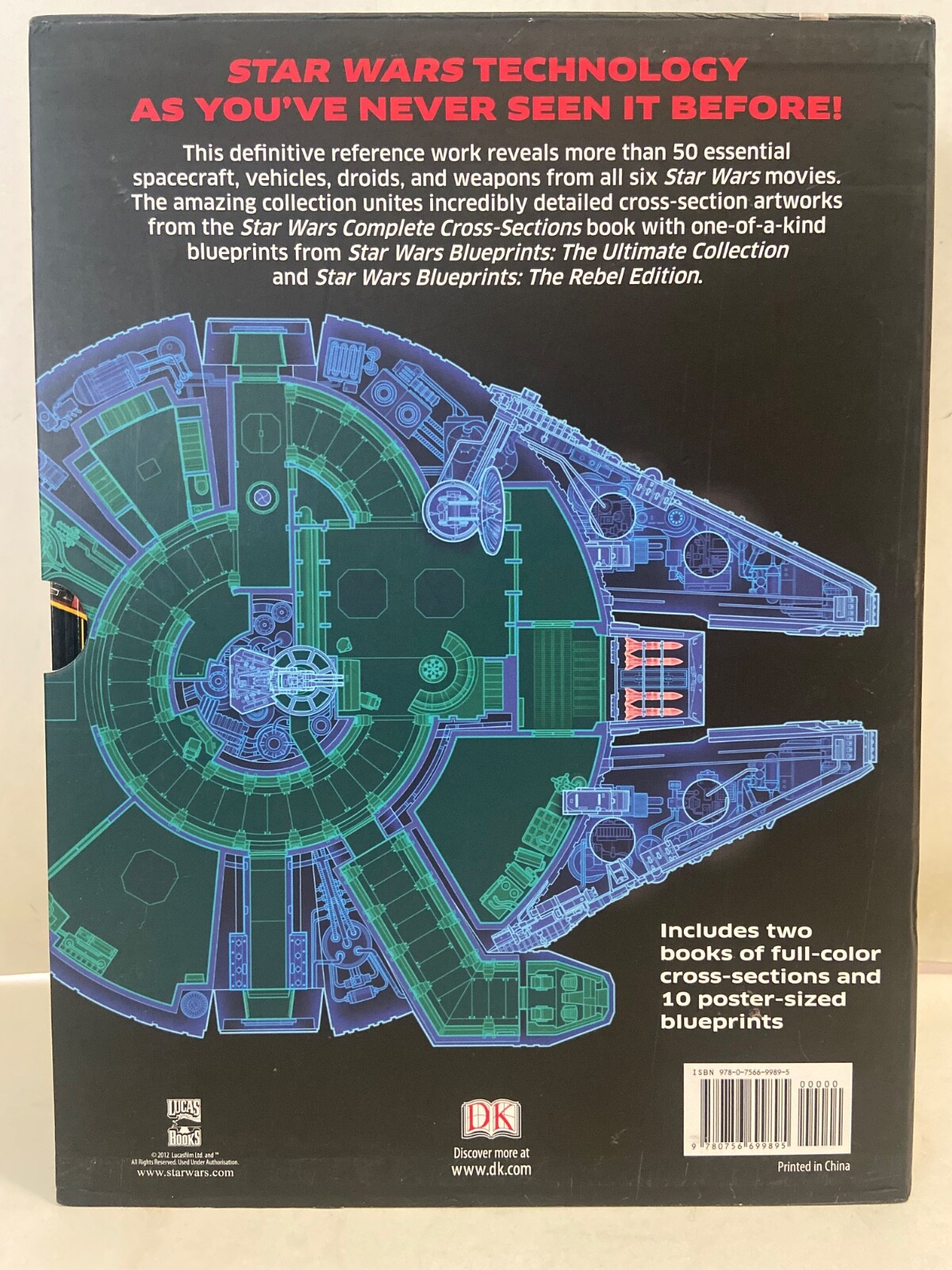 STAR WARS The Complete Vehicle Cross-Sections & Blueprints (2 HC Books / Posters