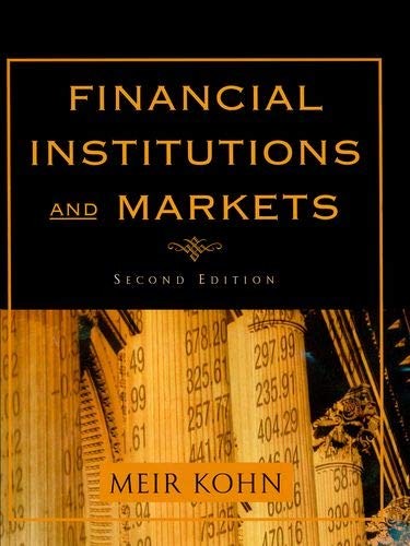 Financial Institutions and Markets Economy Papper Back