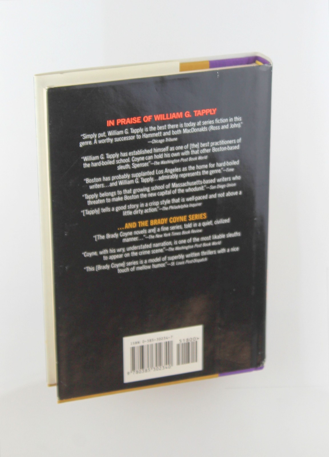 First Edition Tight Lines – Tapply, William G. Delacorte Press hardcover Book