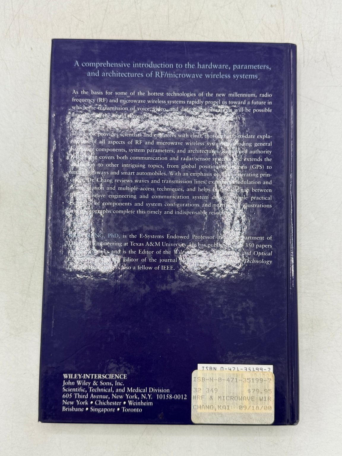 RF and Microwave Wireless Systems Kai Chang 2000 Engineering Wiley-Interscience