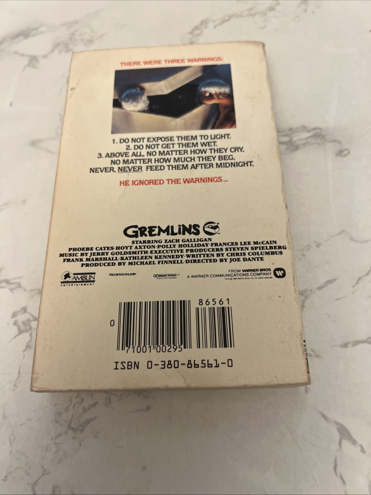 Gremlins by George Gipe 1984 1st Avon printing Steven Spielberg Vintage