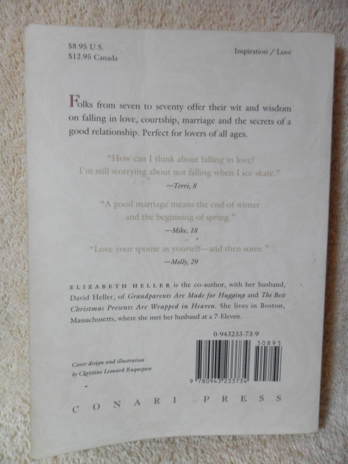 Little Lessons of Love by Elizabeth Heller 1995 Vtg Paperback Red Wheel Weiser