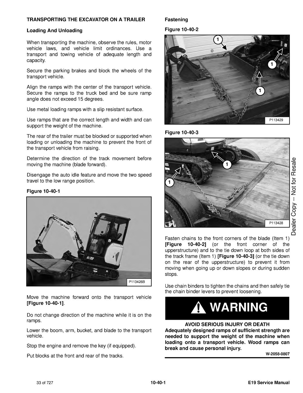 BOBCAT E19 Excavator Service Manual 2018 – FASTENED – JACKET – XL FOLDOUT PAGES