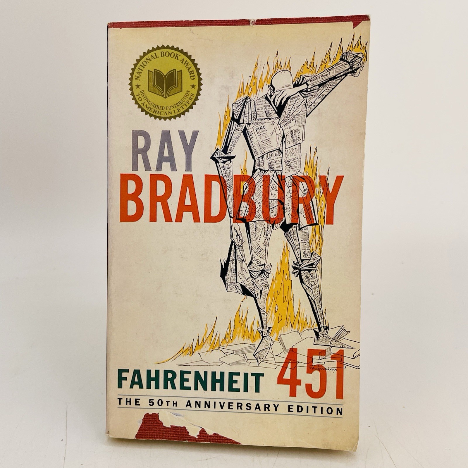 Fahrenheit 451 by Ray Bradbury 50th Anniversary Ed Del Ray Books Dystopian SFF
