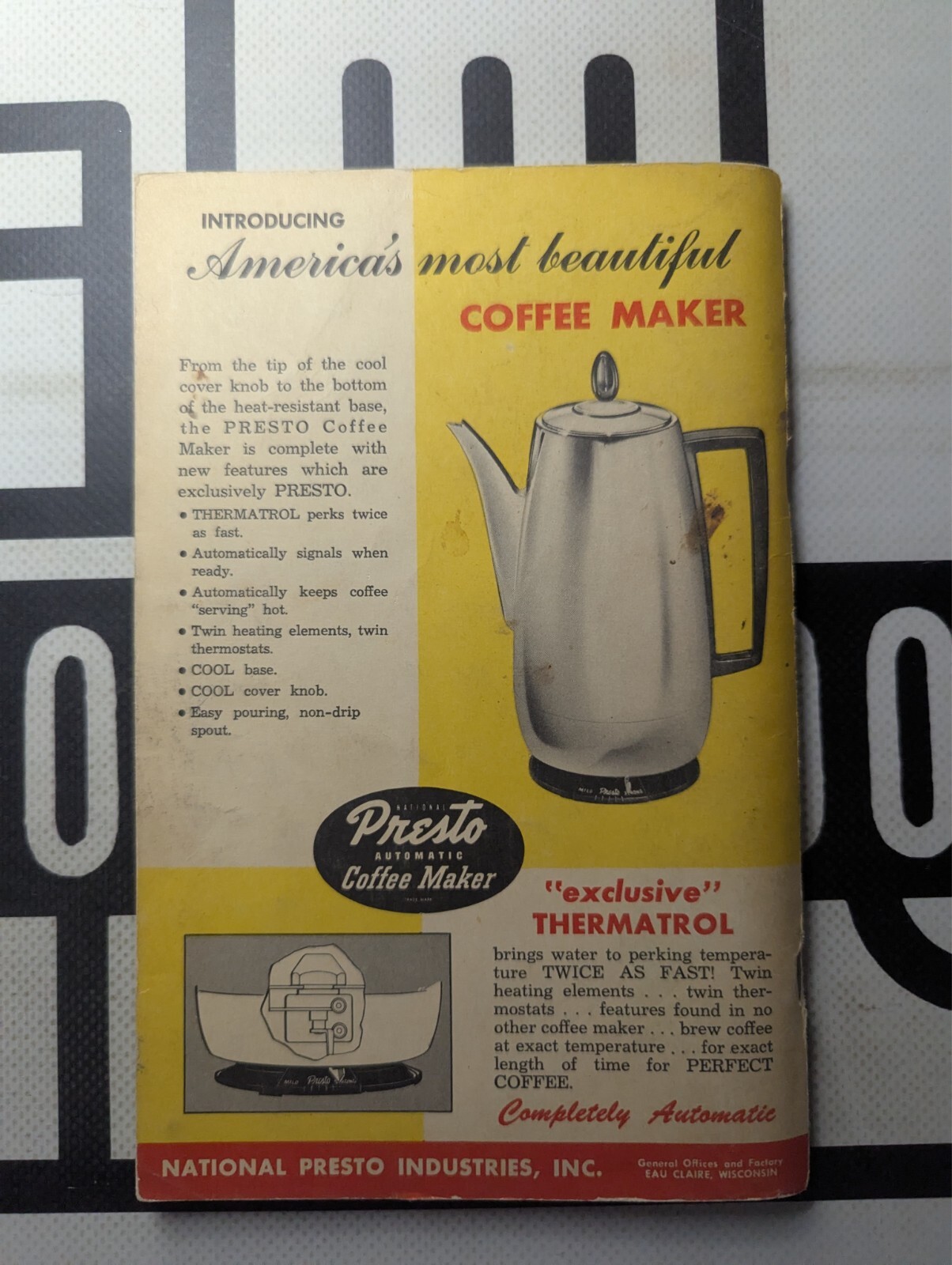 Presto Cooker Recipe Book Models 603, 604, 606 Instructions VTG 1953-127 pages