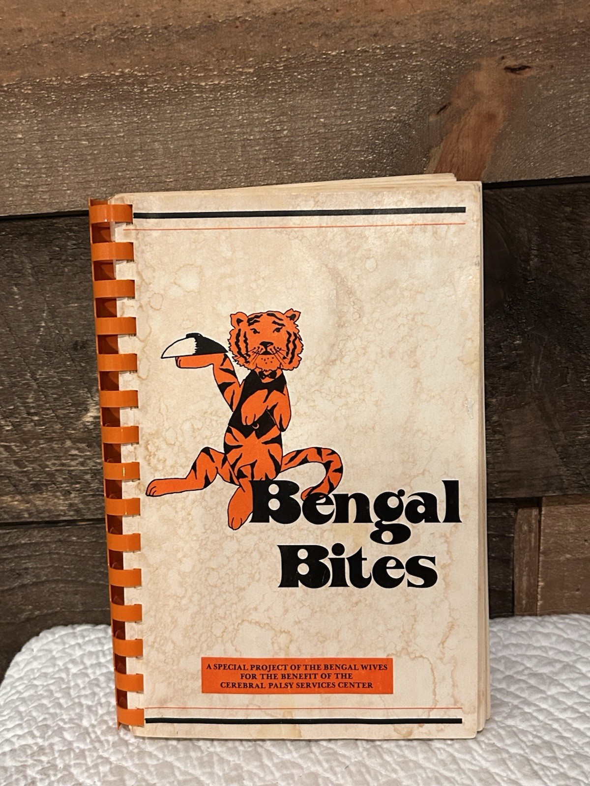 1984 Bengal Bites Cincinnati Bengals Wives’ Cookbook Spiral Bound 127 Pages