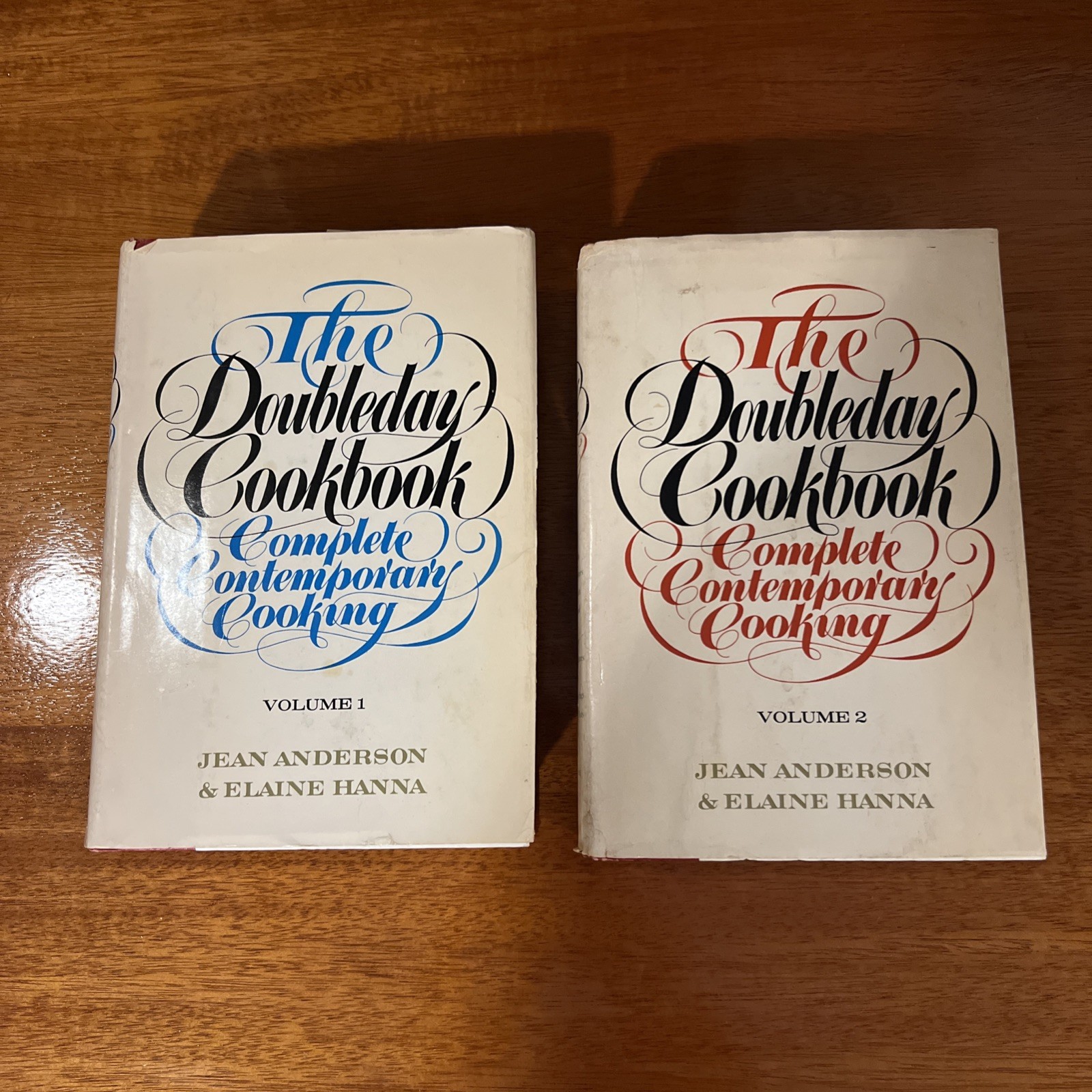 The Doubleday Cookbook Contemporary Cooking Vol. 1&2 Hardcover 1975 BCE