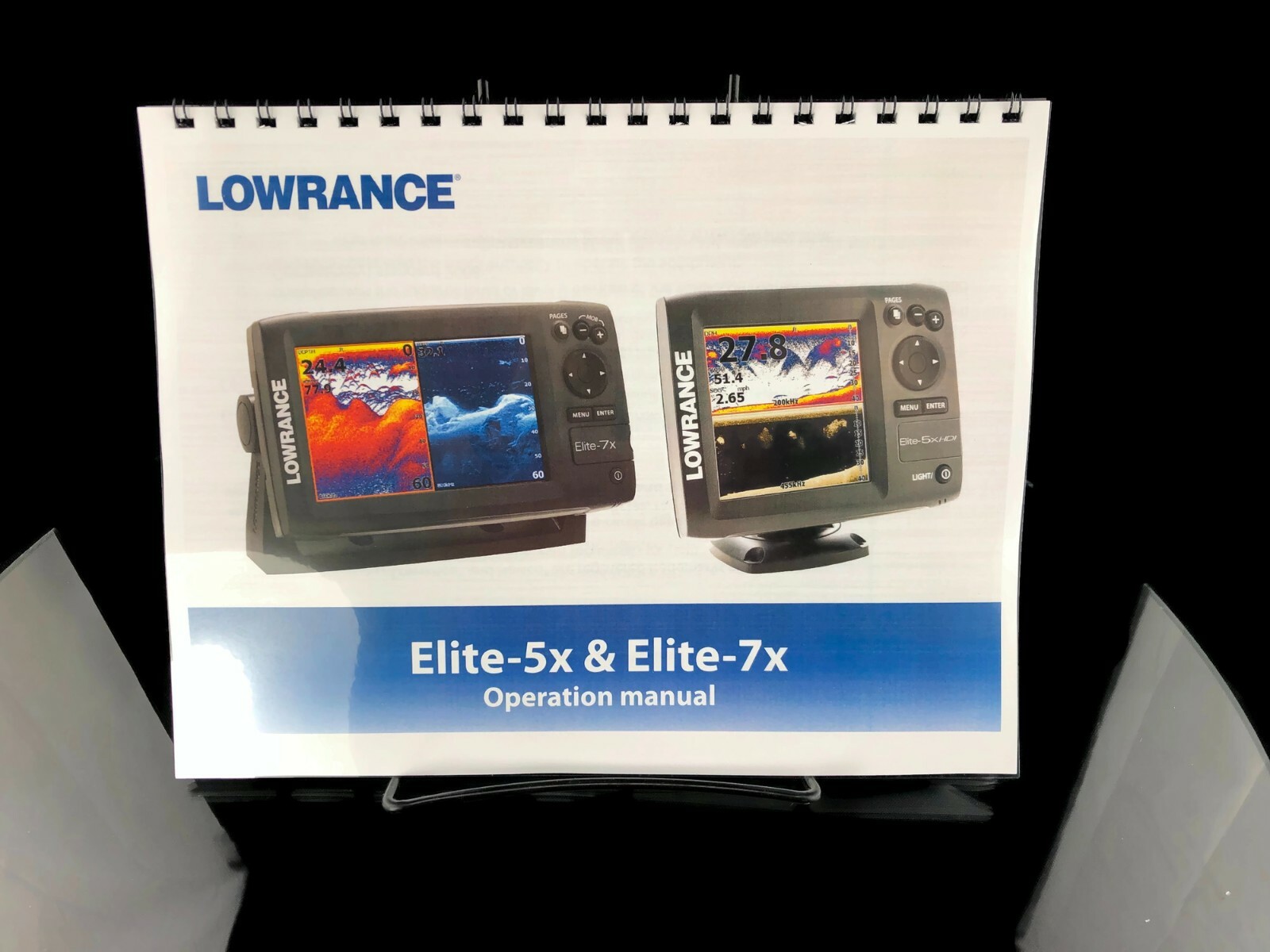 Lowrance Navico Elite 5x Elite 7x Fish Finder Operator Manual Instructions