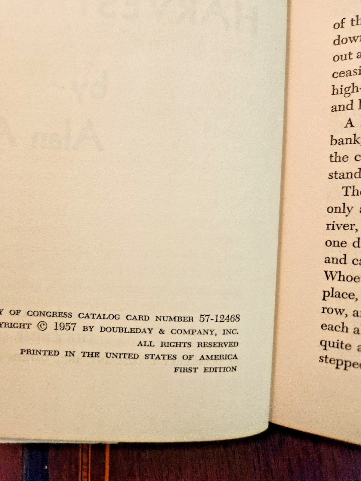 FATAL HARVEST ALAN AMOS 1957 CRIME CLUB 1ST EDITION HCDJ