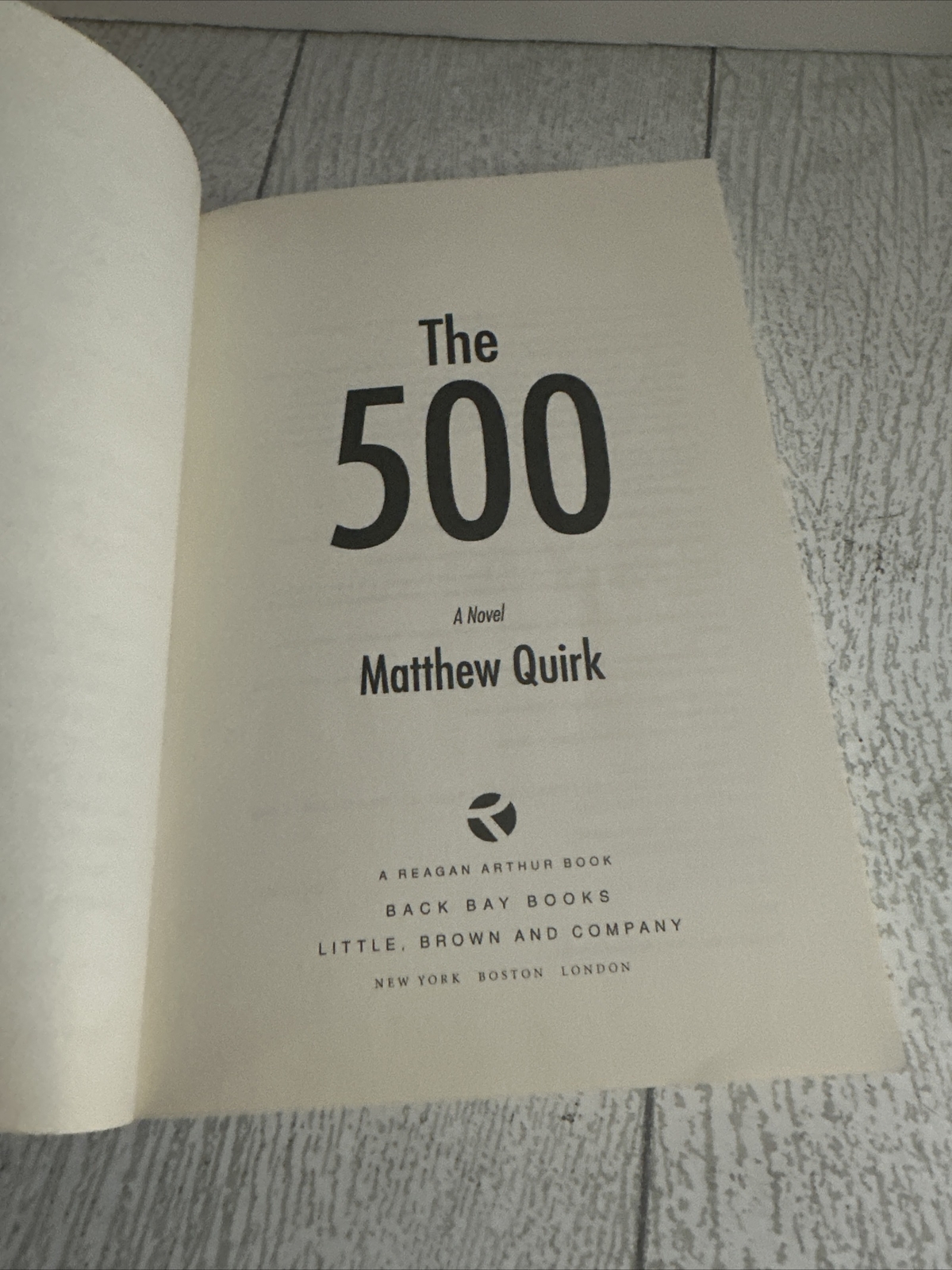 Mike Ford Ser.: The 500 : A Novel by Matthew Quirk (2013, Trade Paperback)