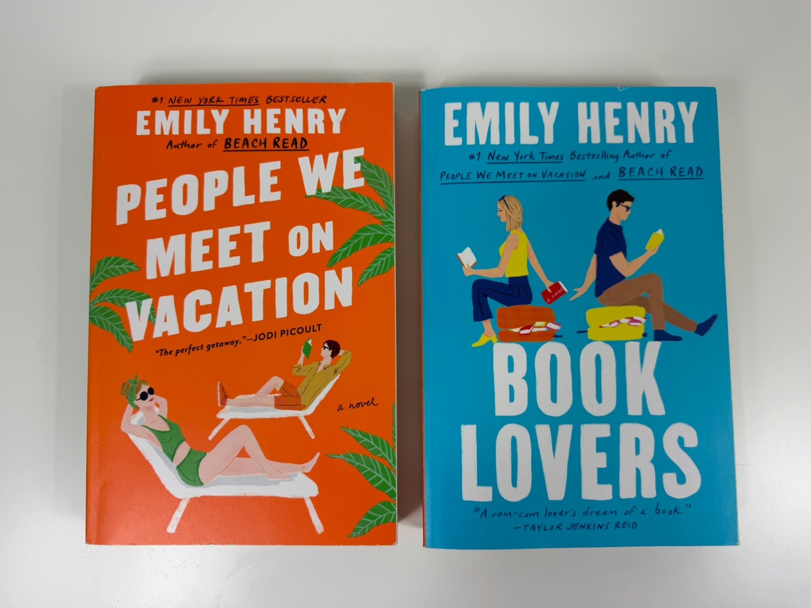 People We Meet on Vacation and Book Lovers by Henry, Emily Paperback Bundle