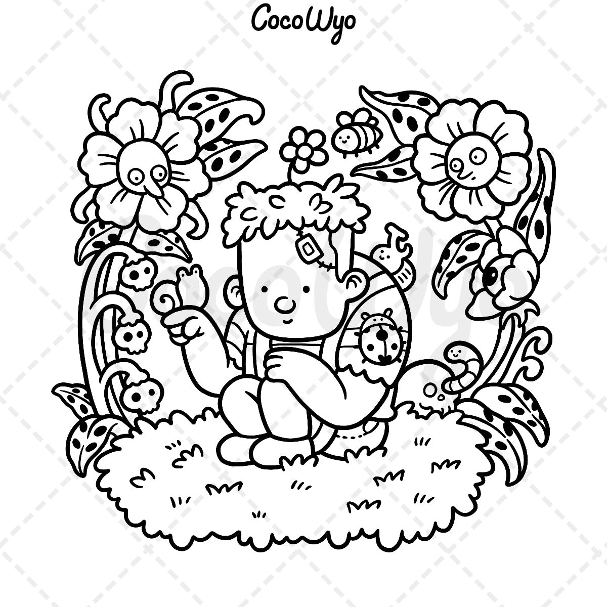 Spooky Cutie by Coco Wyo: Coloring Book for Adults and Teens | Paperback