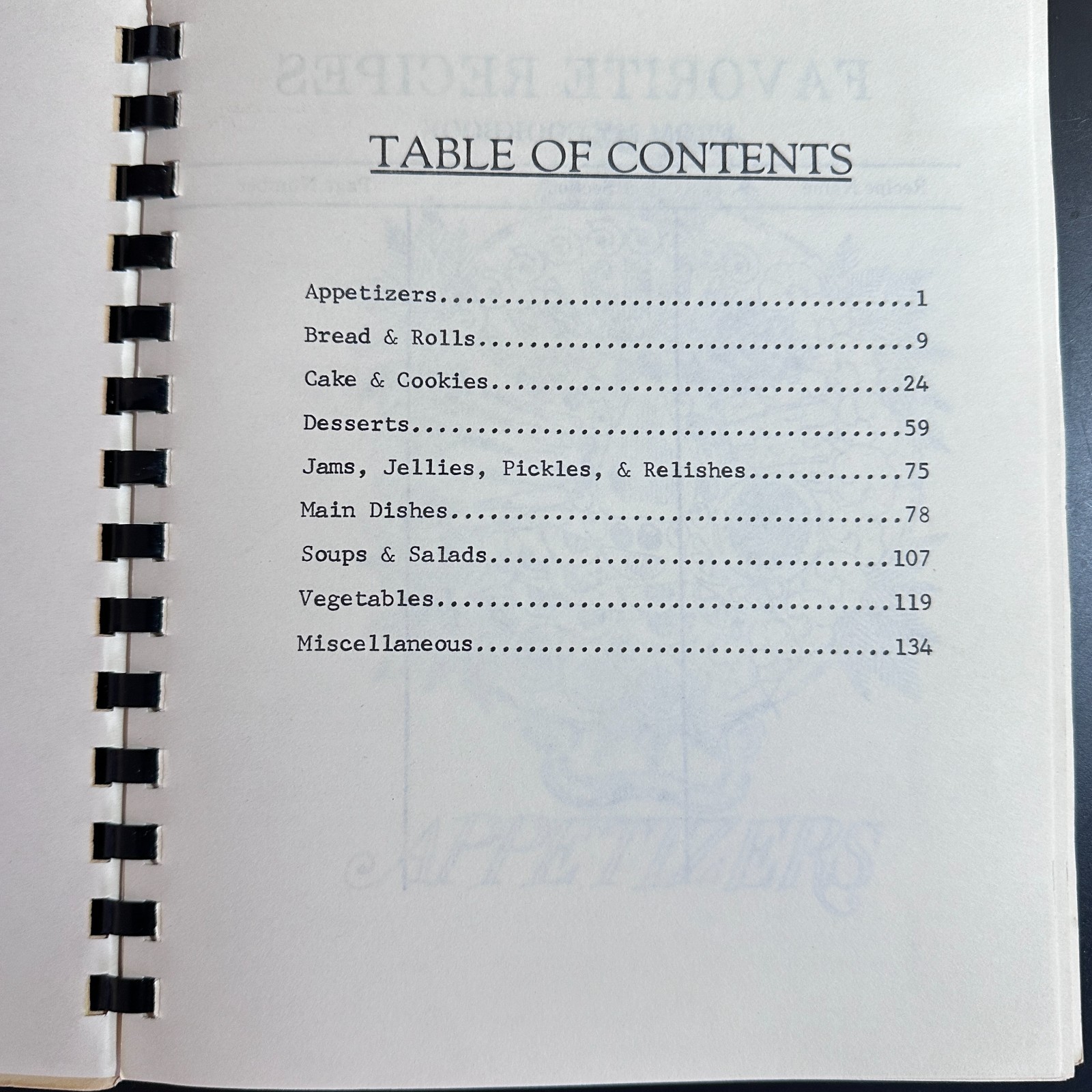 Vintage Church Cookbook 144 Pages Fresno, CA “Our Favorite Recipes” 1972
