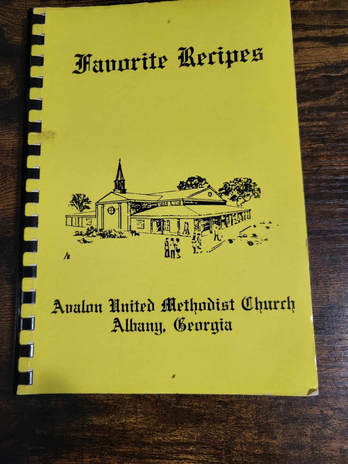 Cookbook Spiral Avalon United Methodist Church Albany Georgia recipe book 1985