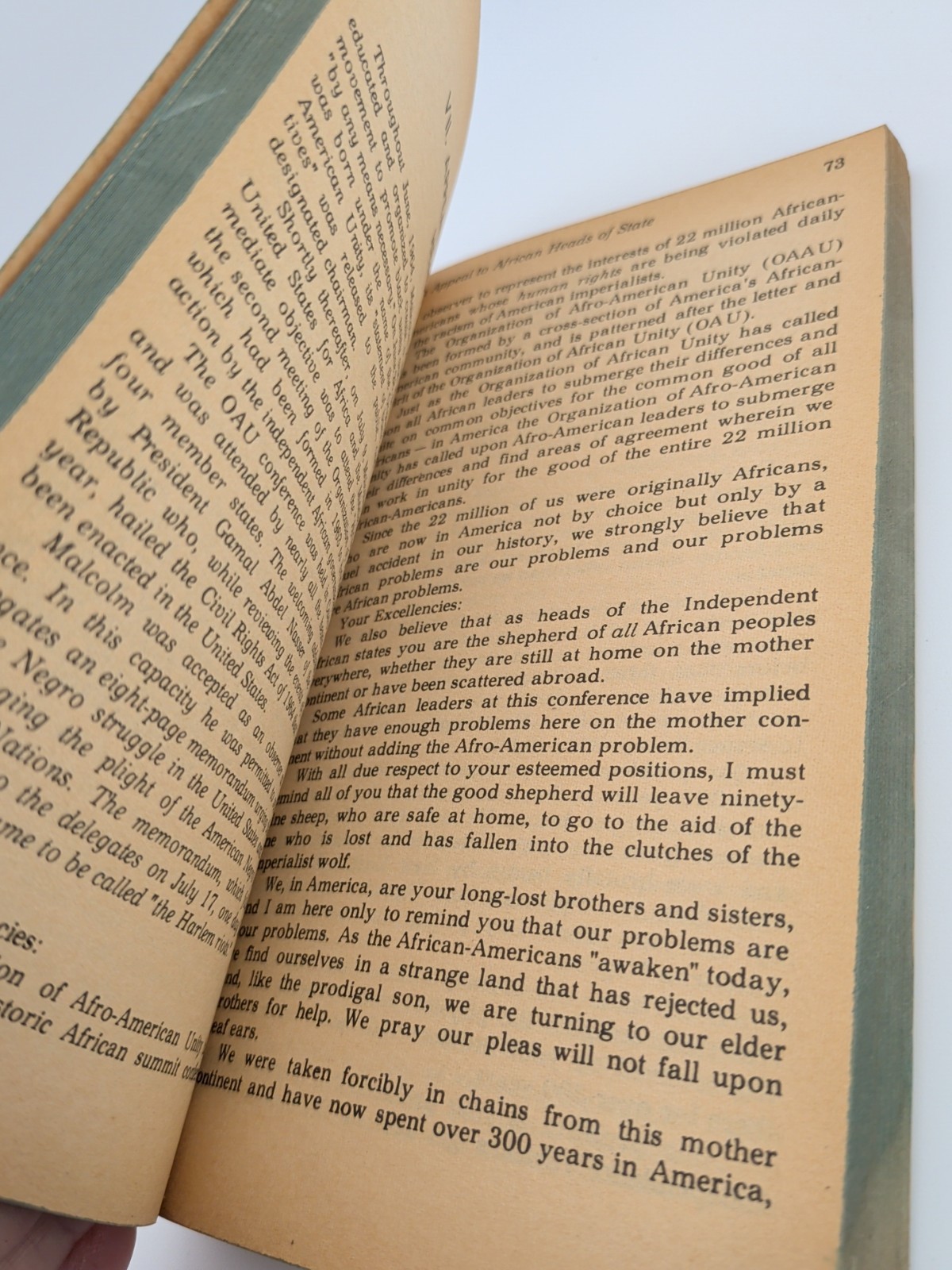 1st Edition / 1st Printing – 1966 MALCOLM X SPEAKS by Evergreen Black Cat – RARE