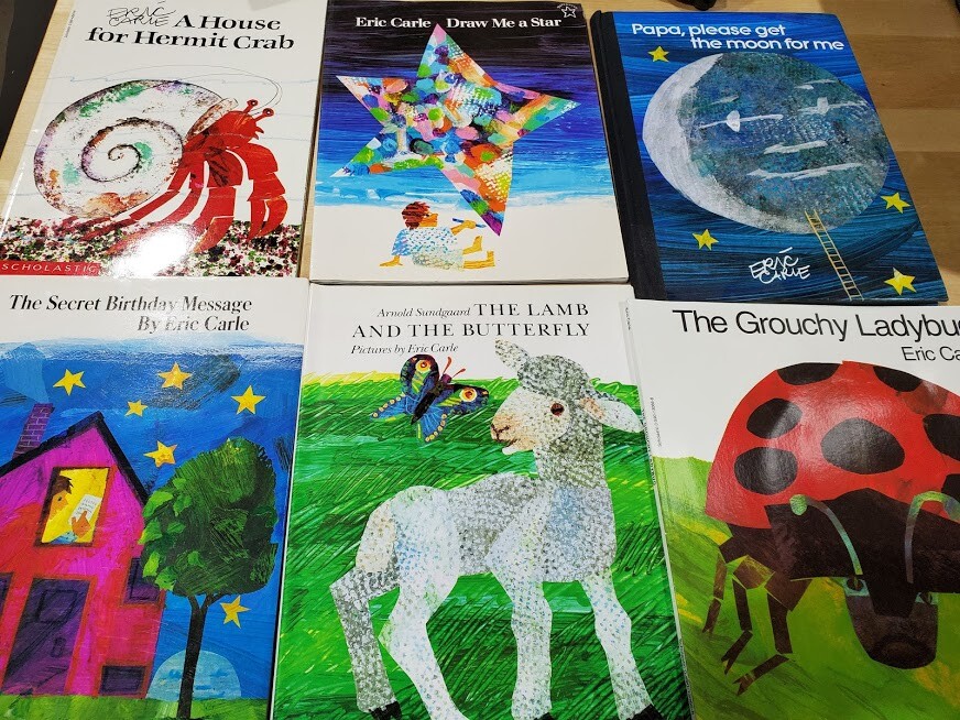 Lot of 10 Eric Carle PB/HC Picture Books for Children’s Kid Toddler *Random Mix*