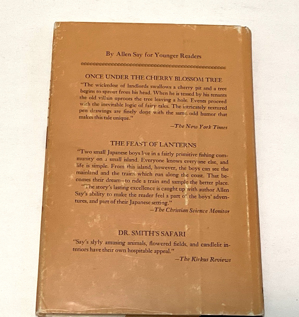 The Ink-Keeper’s Apprentice by Allen Say (1979) Hardcover Dust Jacket First Ed