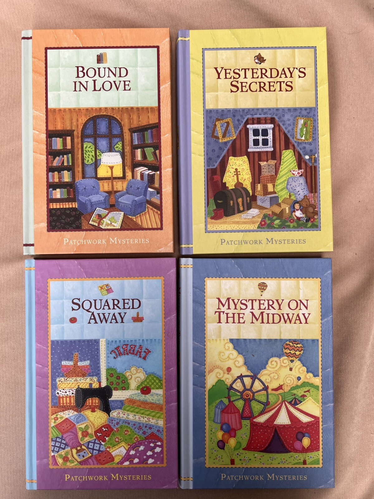 PATCHWORK MYSTERIES Guideposts Lot Of #1-18 Set Fiction HC Books inspiration
