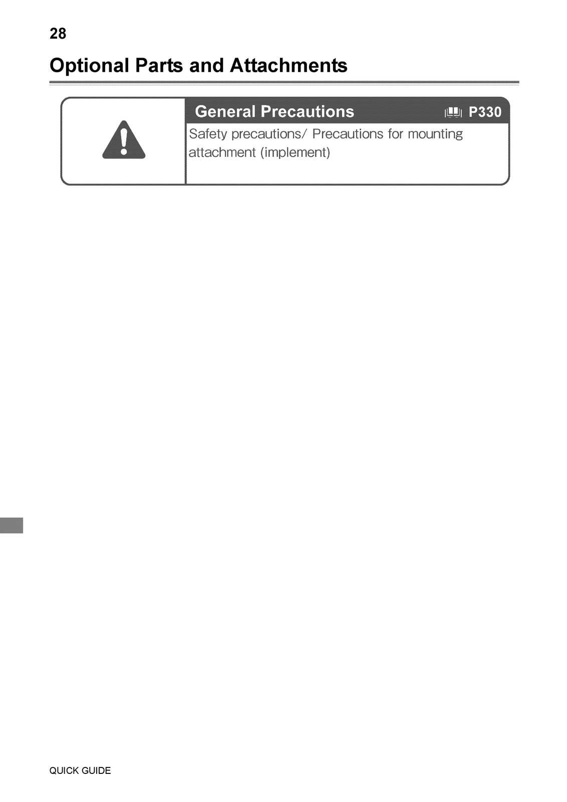 YANMAR ViO80-1 Excavator Operation Maintenance Manual SN 10501 Up – SPIRAL BIND