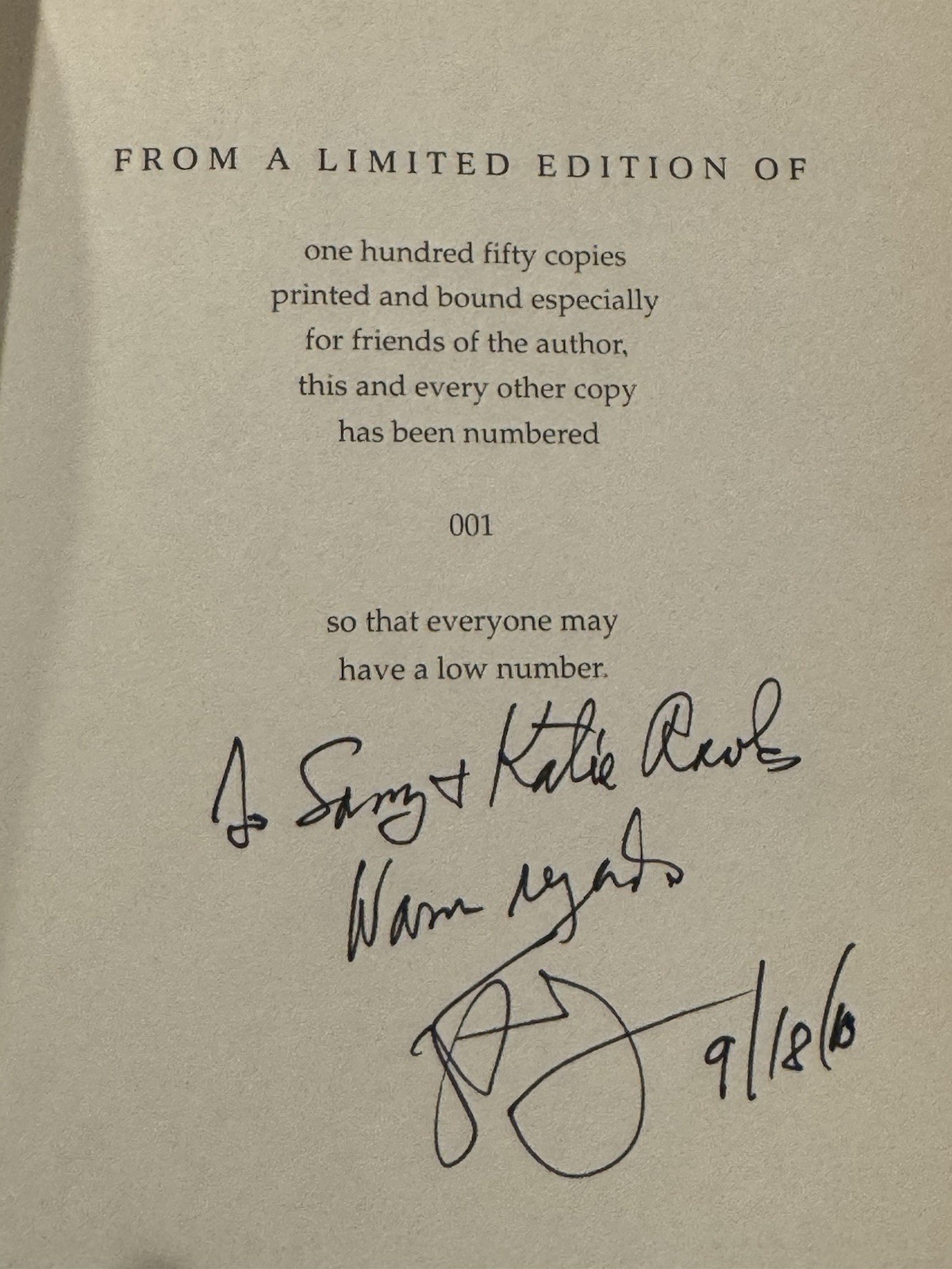 Stuart Woods Santa Fe Edge SIGNED Limited Edition #001/150 Hardcover
