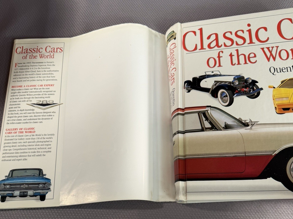Classic Cars of the World Quentin Willson (1995, Hardcover) 1ST American Edition