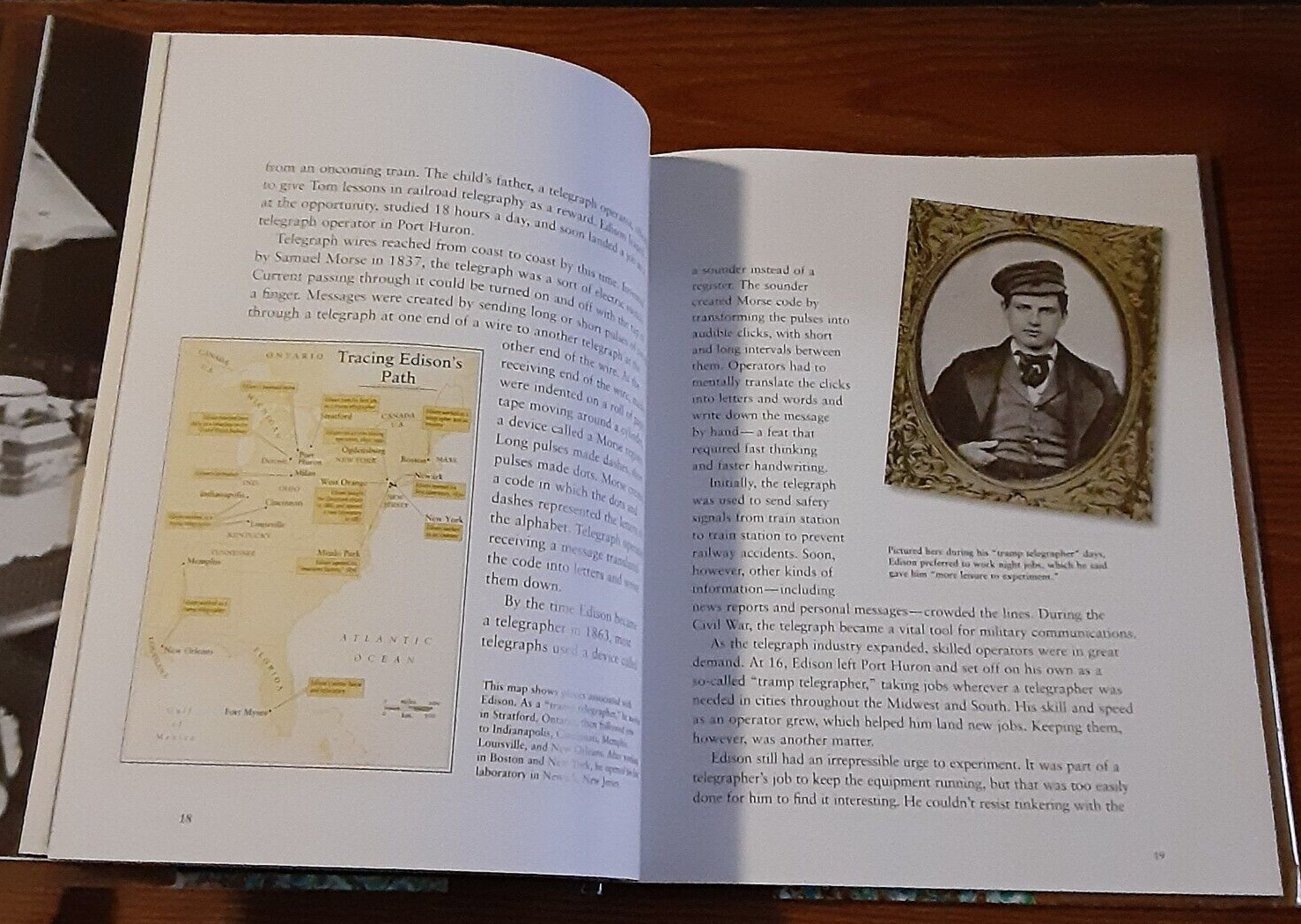 Inventing the Future by Marfe Delano HC 2002 Thomas Edison Photobiograpy Nat Geo