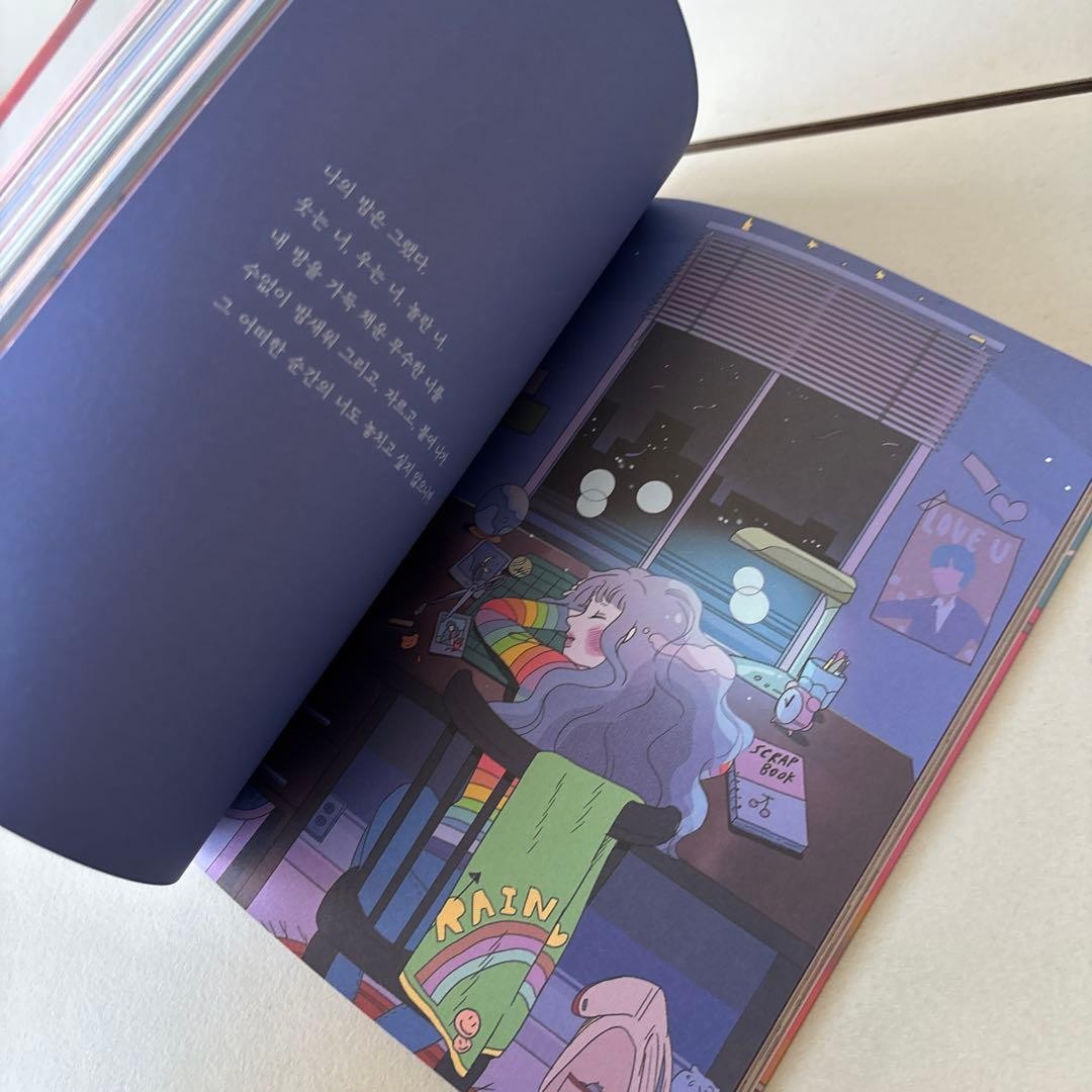 Korean Illustrator Sanbam Art & Text Book All Color 230 Pages