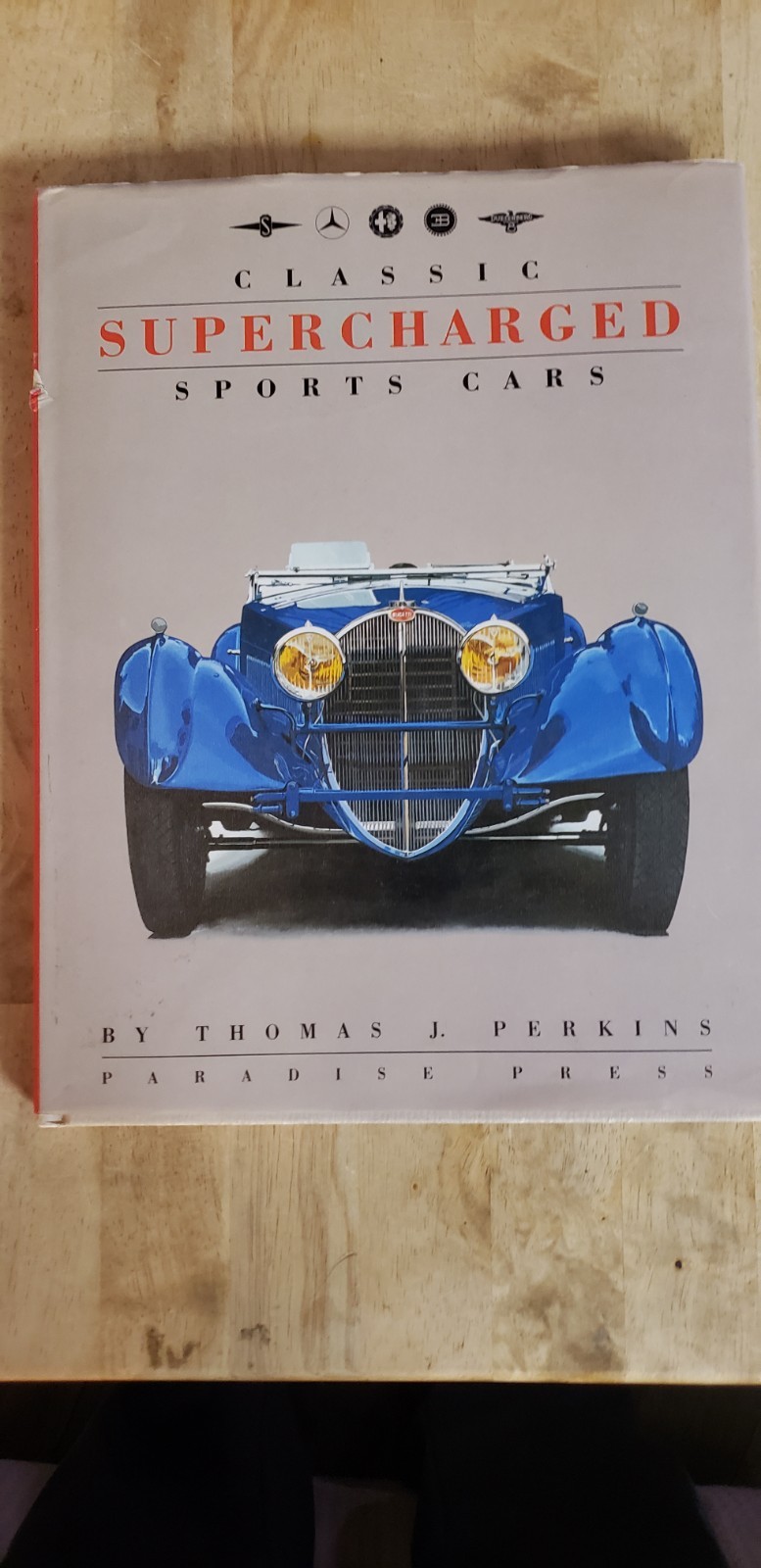 Classic Supercharged Sports Cars Hardcover Book.