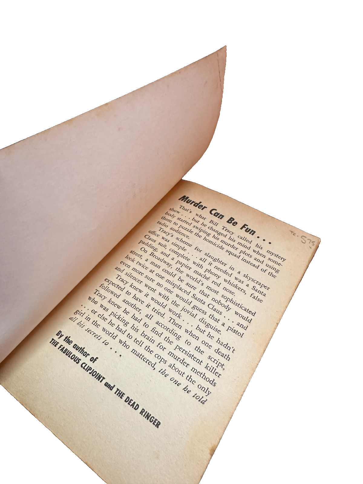 A PLOT FOR MURDER 1949 FREDRIC BROWN #735 Bantam Book