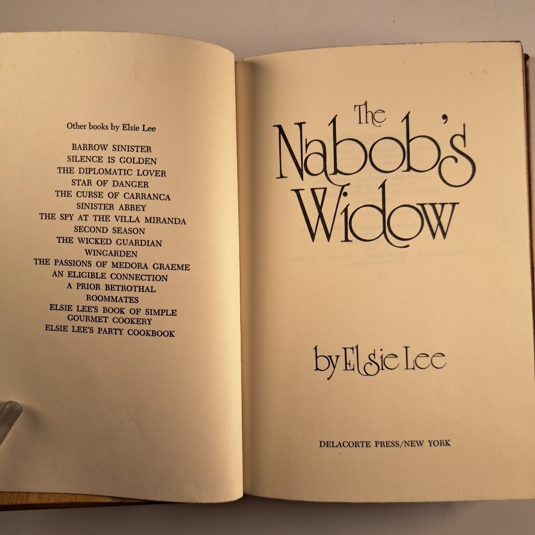 LEATHER The Nabob’s Widow 1976 Elise Lee HC custom fine binding