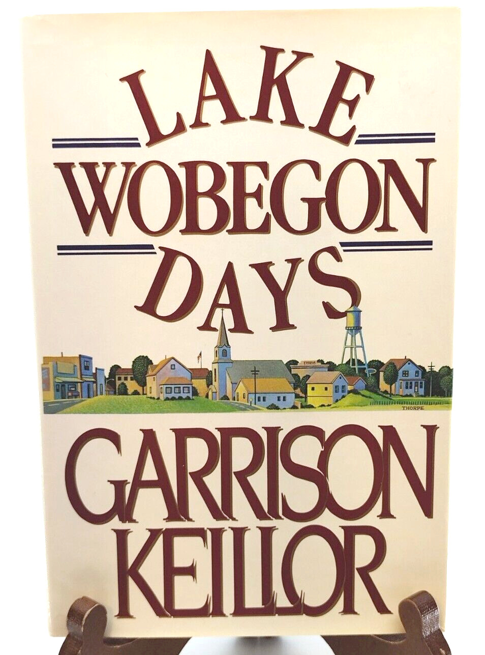 Lake Wobegon Days Garrison Keillor 1985 HC DJ Very Good W/Newspaper Clippings