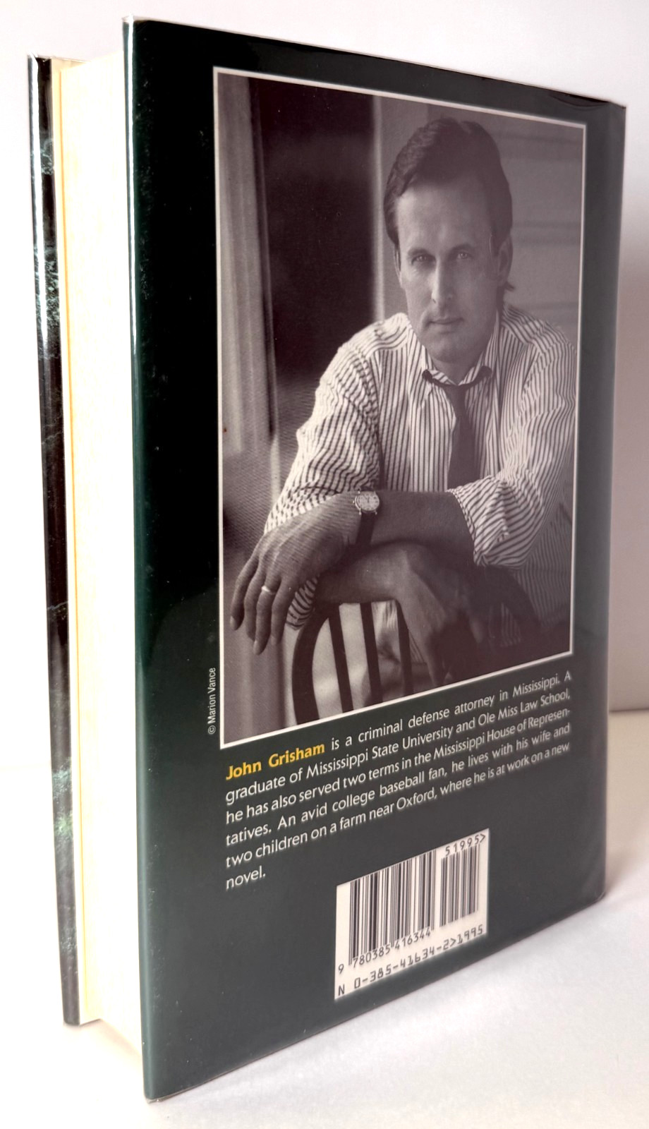 The Firm FLAT SIGNED by John Grisham 1991 HCDJ 3rd printing in Mylar, Very Good