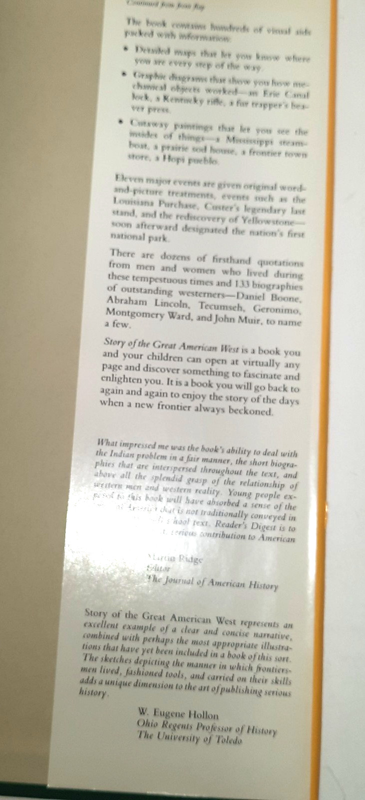 Reader’s Digest Story of the Great American West, Hardcover 11″x8.75″, Good Cond