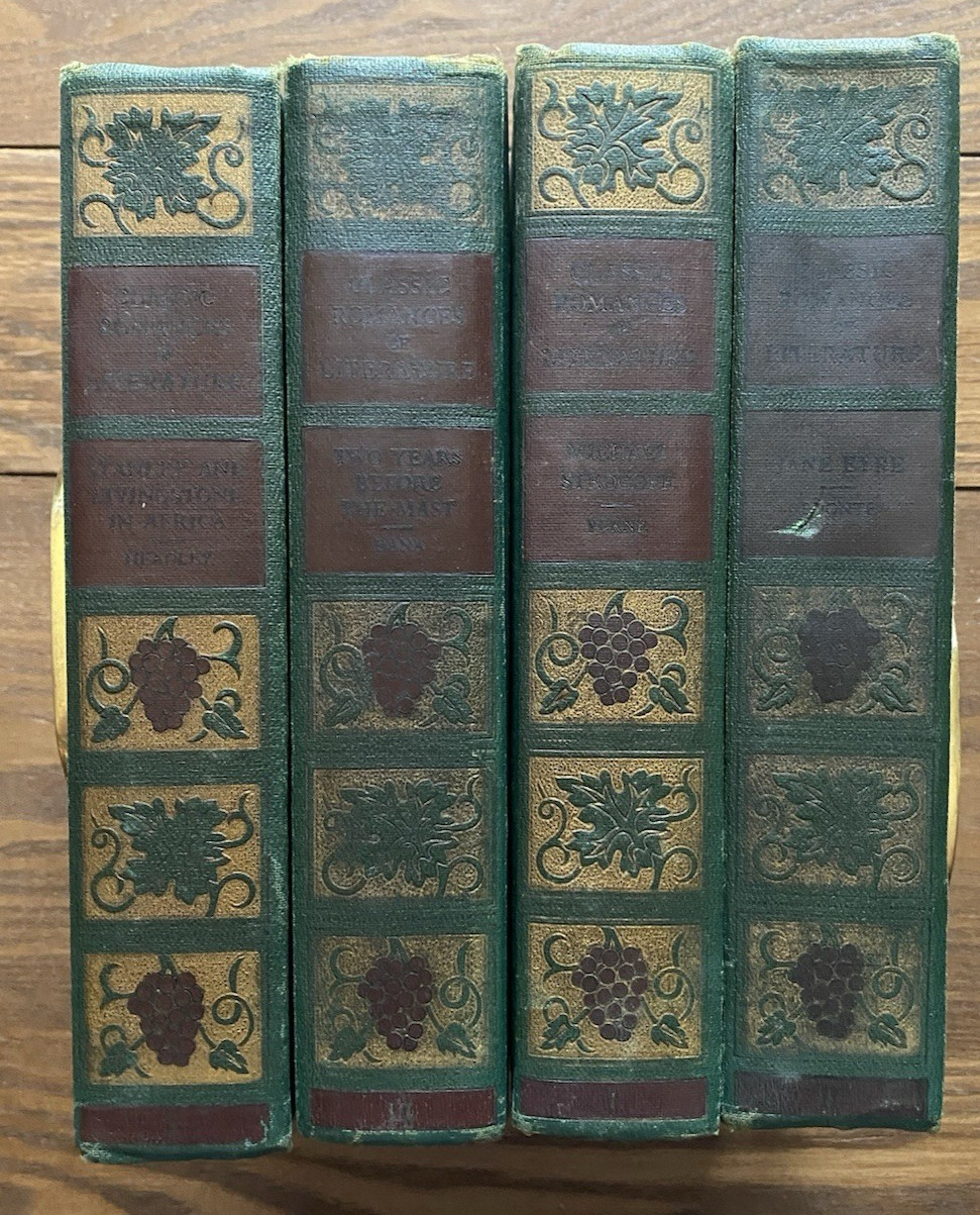Classics Romances of Literature 4 Volumes 1937 Hardcover Spencer Press