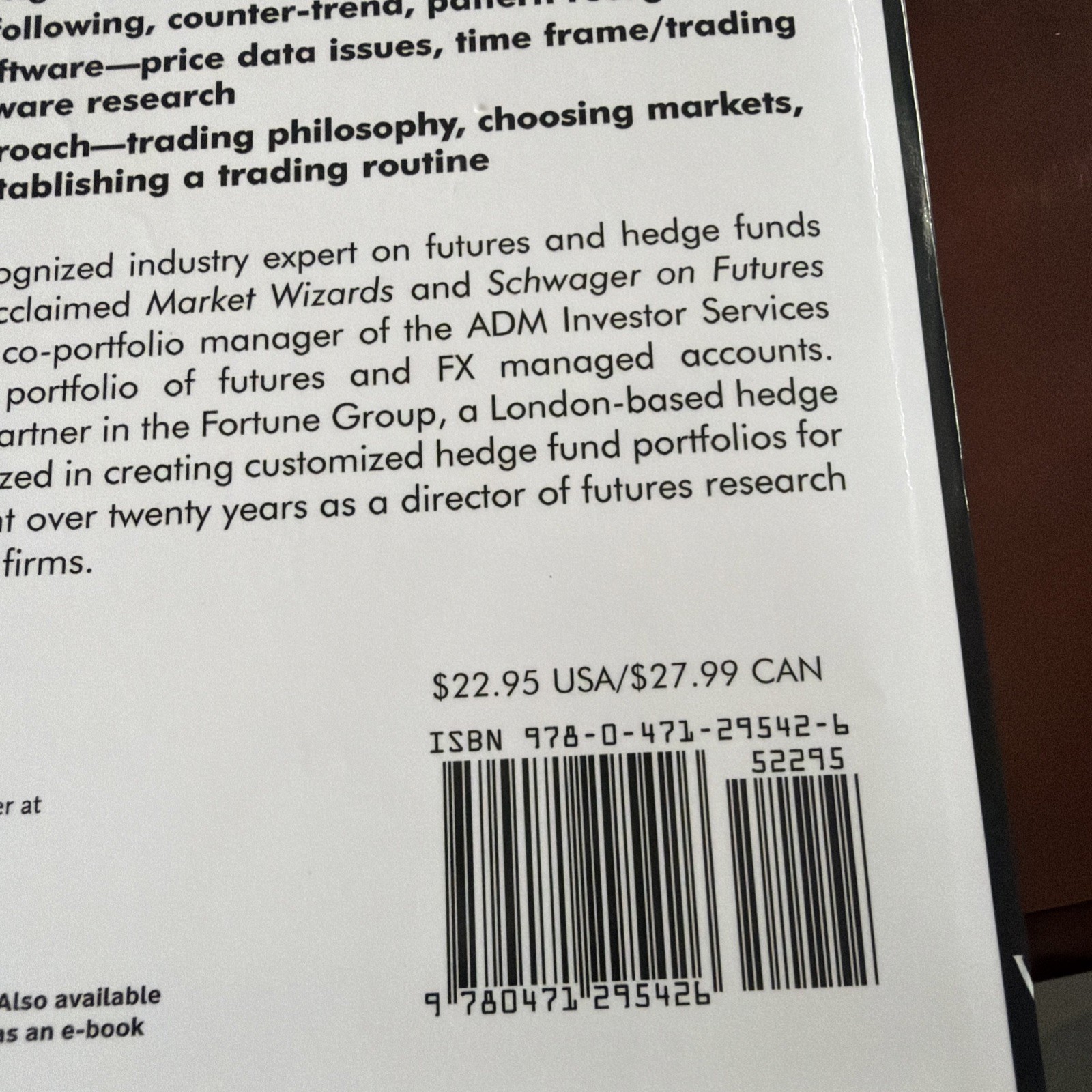 Getting Started in Technical Analysis by Jack D. Schwager (1999, Trade…