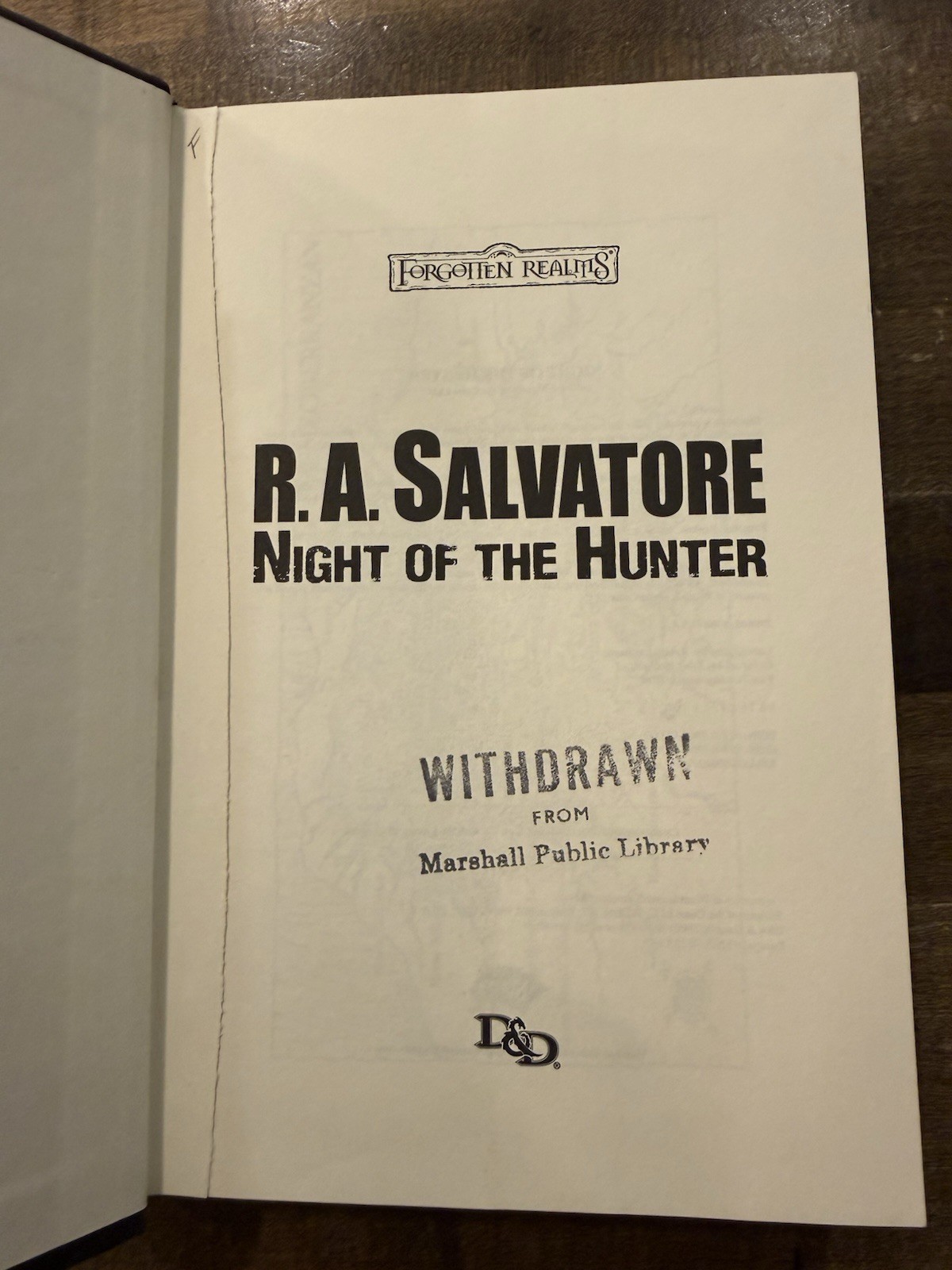 Night of the Hunter: Companions Codex I by R. A. Salvatore 1st Edition 1sr Print