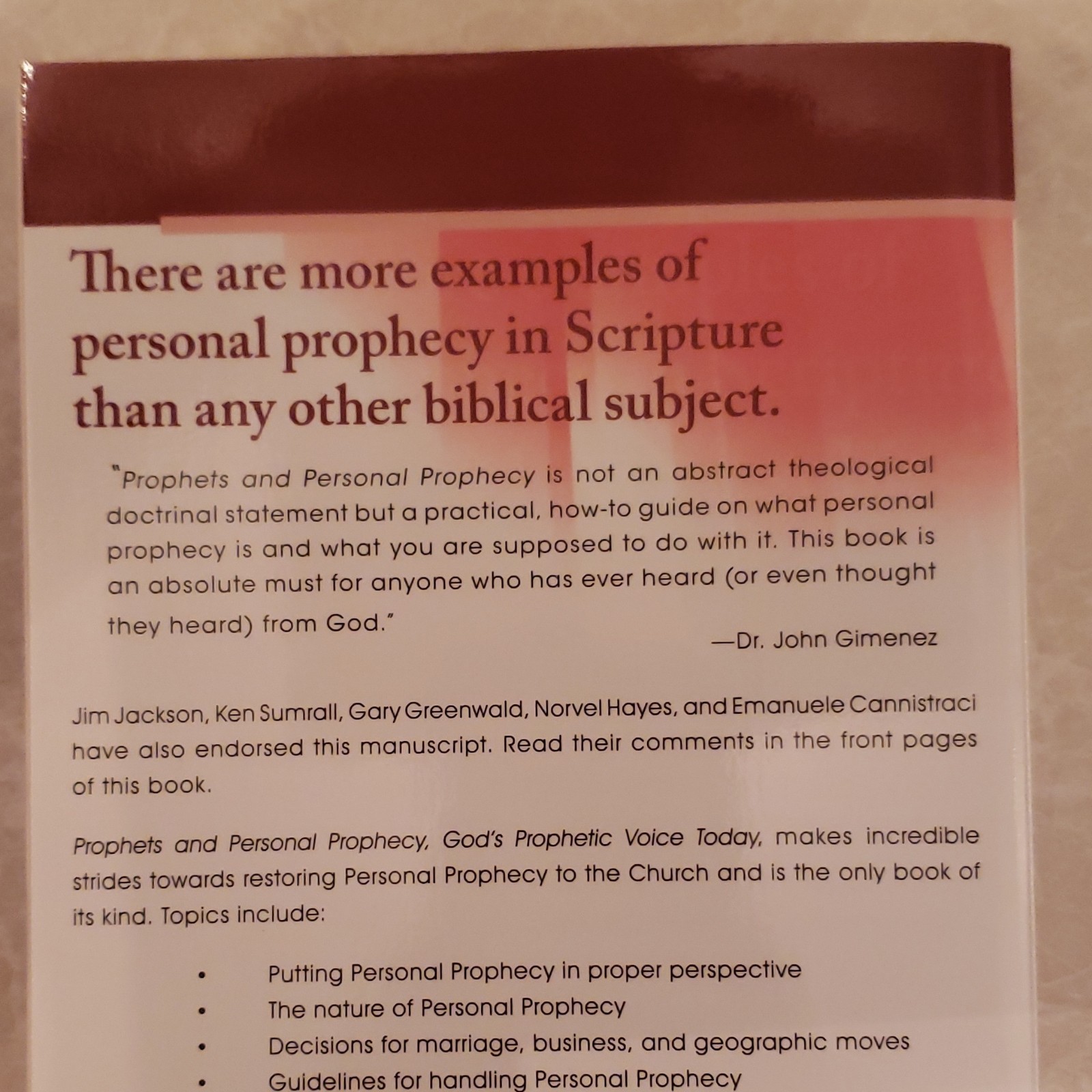Prophets and Personal Prophecy – Bill Hamon (PB, 2010, Religion)