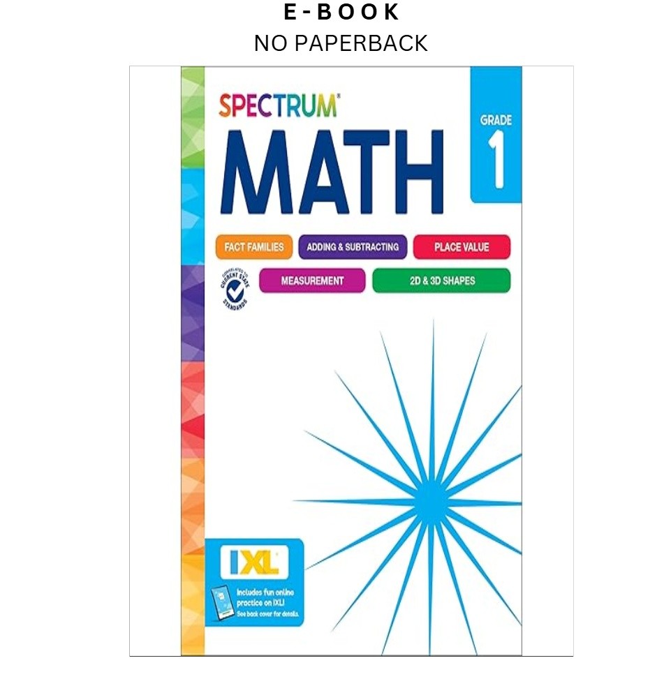 Spectrum 1st Grade Math Workbook, Mathematics Acti, Spectrum 2024