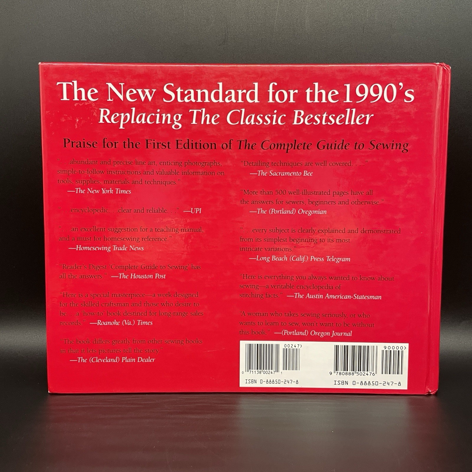 Reader’s Digest Complete Guide to Sewing Hardcover Sewing Reference Book 1995